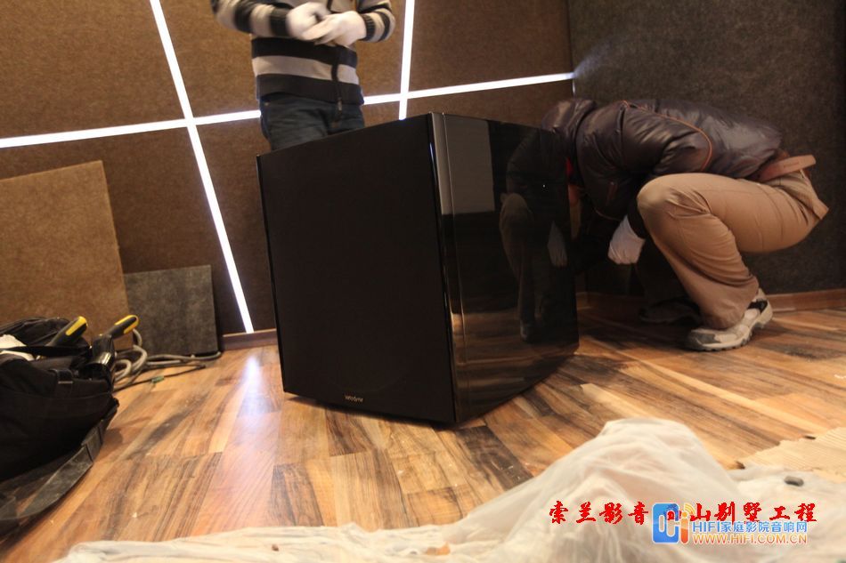 西山别墅安装家庭影院威力登DD18大炮APG音箱 20120203021927374