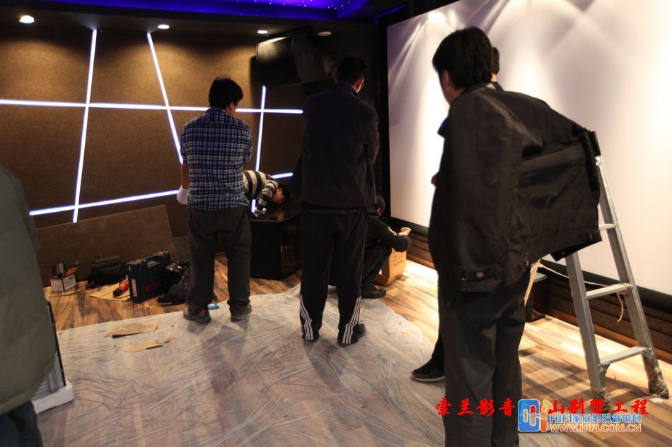 西山别墅安装家庭影院威力登DD18大炮APG音箱 20120203021927836