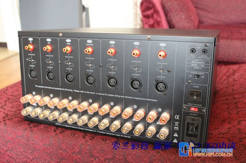 美国Sherbourn发布7-350后级功放 世博PT7350