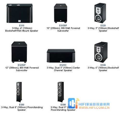 美国JBL经典ES系列家庭影院主流扬声器评测 jbl es系列