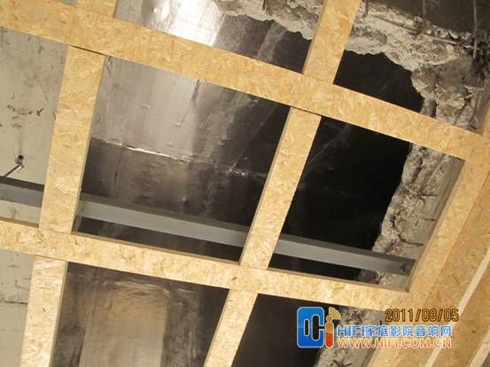 碧水庄园别墅家庭影院 银河系星空造型 家庭影院装修吊顶工艺