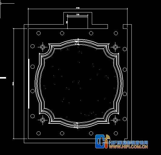 中海瓦尔登湖家庭影院装修CAD
