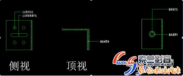 家庭影院装修龙骨示意图