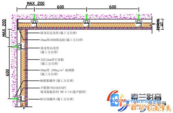 WB-2-14墙身隔振挂码