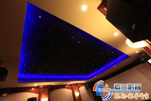 一千栋豪华家庭影院装修实景 家庭影院装修星空顶