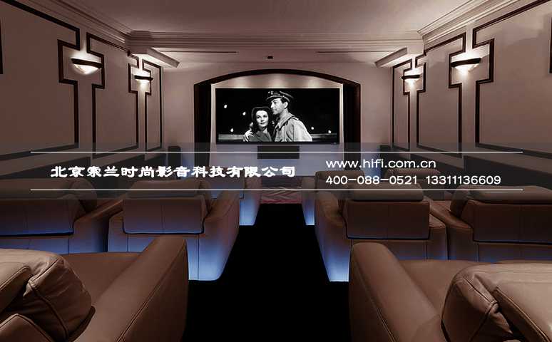 独具匠心的黑白配——国外家庭影院设计分享 私人影院设计