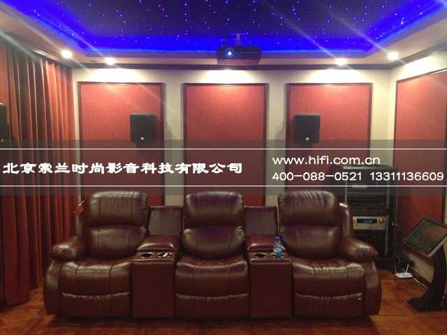 中海尚湖看不到声学处理的家庭影院设计案例 20170505045457115