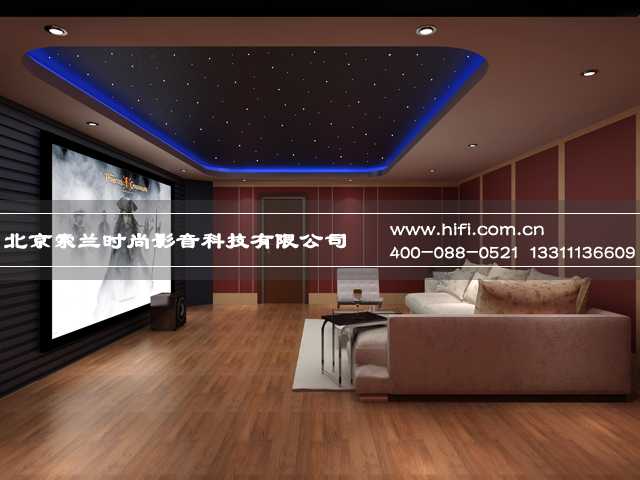 红色经典,延庆孔雀城私人家庭影院案例 20170507094525677