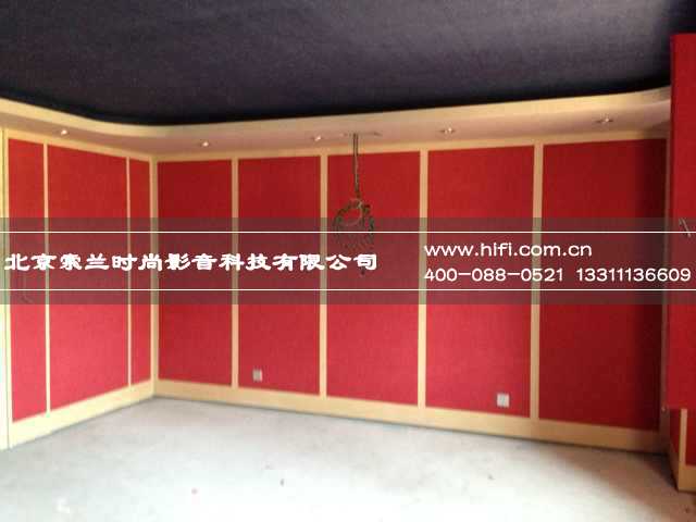 红色经典,延庆孔雀城私人家庭影院案例 20170507095030493