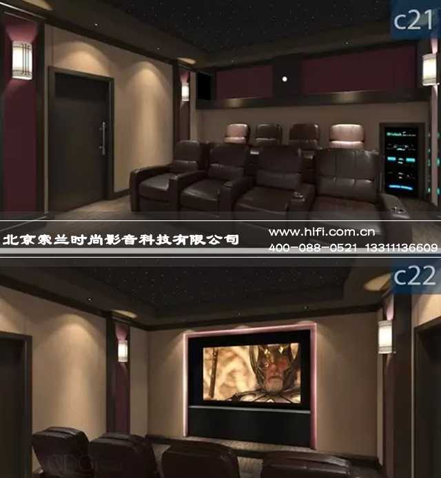小空间私人家庭影院装修格调与光学处理分析 20170508013133527