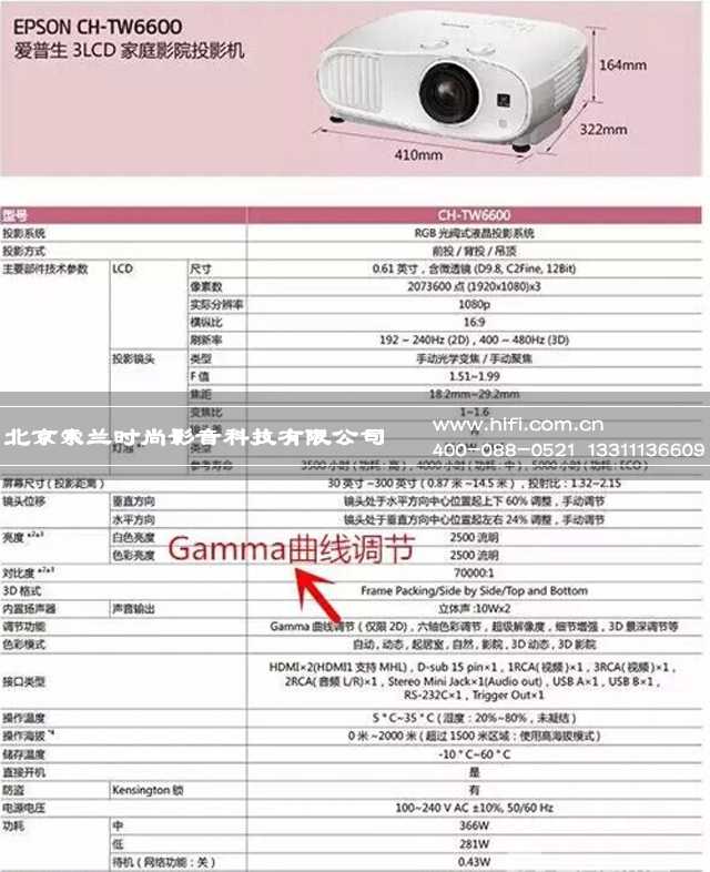 家庭影院投影机参数揭秘——对比度 20170518041556982