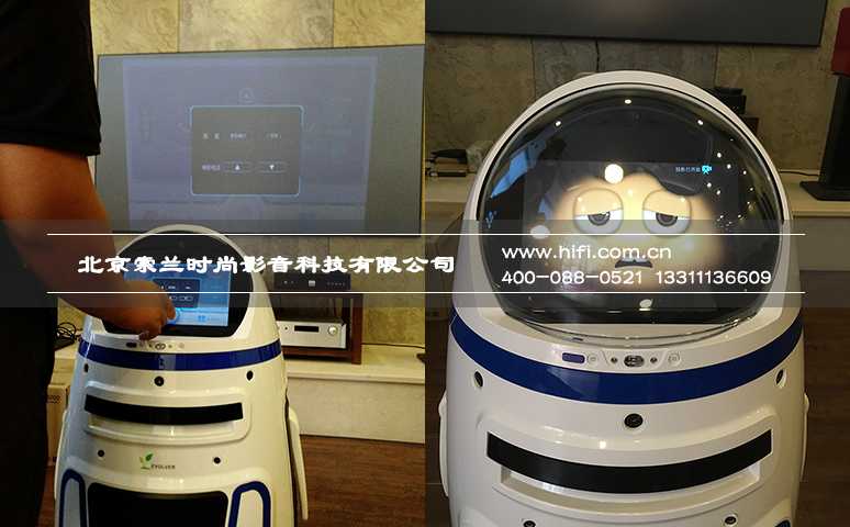 索兰影音展厅来了新伙伴:智能机器人“小胖” 20170601015034311
