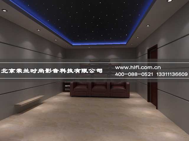 索兰影音最新家庭影院装修案例——优山美地现代风格私人家庭影院 20170616020925321
