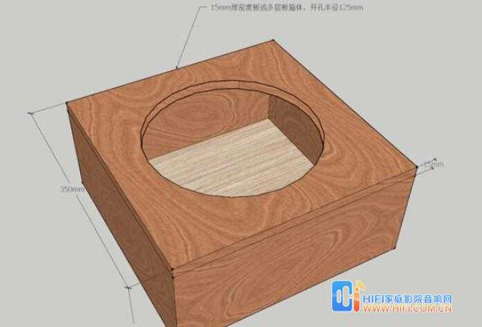 简单制作家庭影院嵌入式音箱背箱底盒 20180624023929120