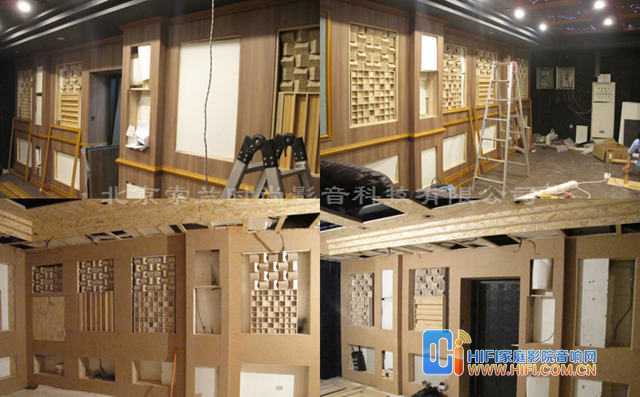 索兰影音展厅杜比全景声家庭影院设计案例 家庭影院装修现场施工