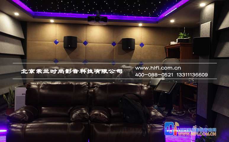 炫丽与时尚的融合,御墅临枫多功能家庭影院设计方案 oppo 高清投影机