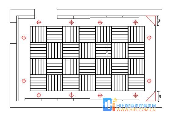 小房间的声学处理和家庭影院音响配置 —和平里 和平里小镇家庭影院装修平面图