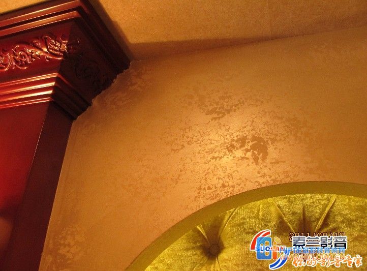 龙湖滟澜山的奢华影院 家庭影院装修艺术漆